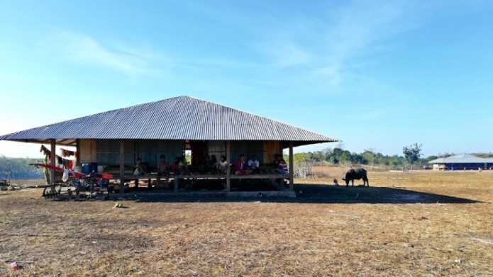 "Modernější" varianta sabuánského domu (Waingapu, Sumba)
