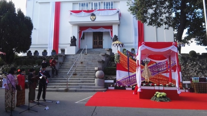 Indonéská ambasáda v Praze během oslav nezávislosti