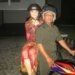 na motorce v Jakartě